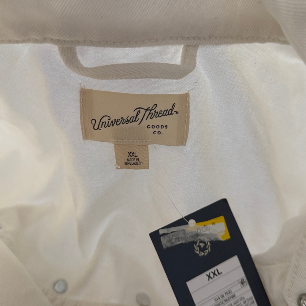 Universal Thread Cream Studded Utility Jacket NWT - image 8